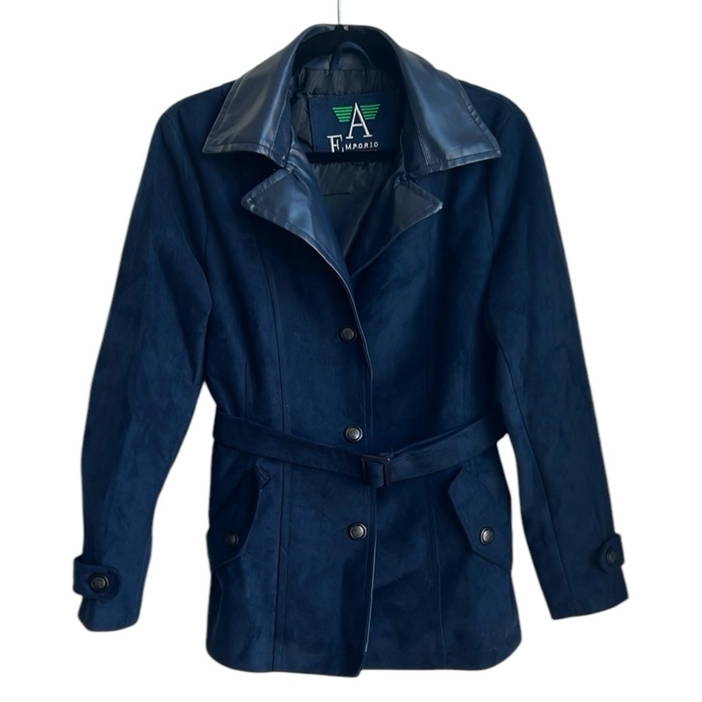 Emporio Collezione Made in Italy Faux suede Navy Jacket